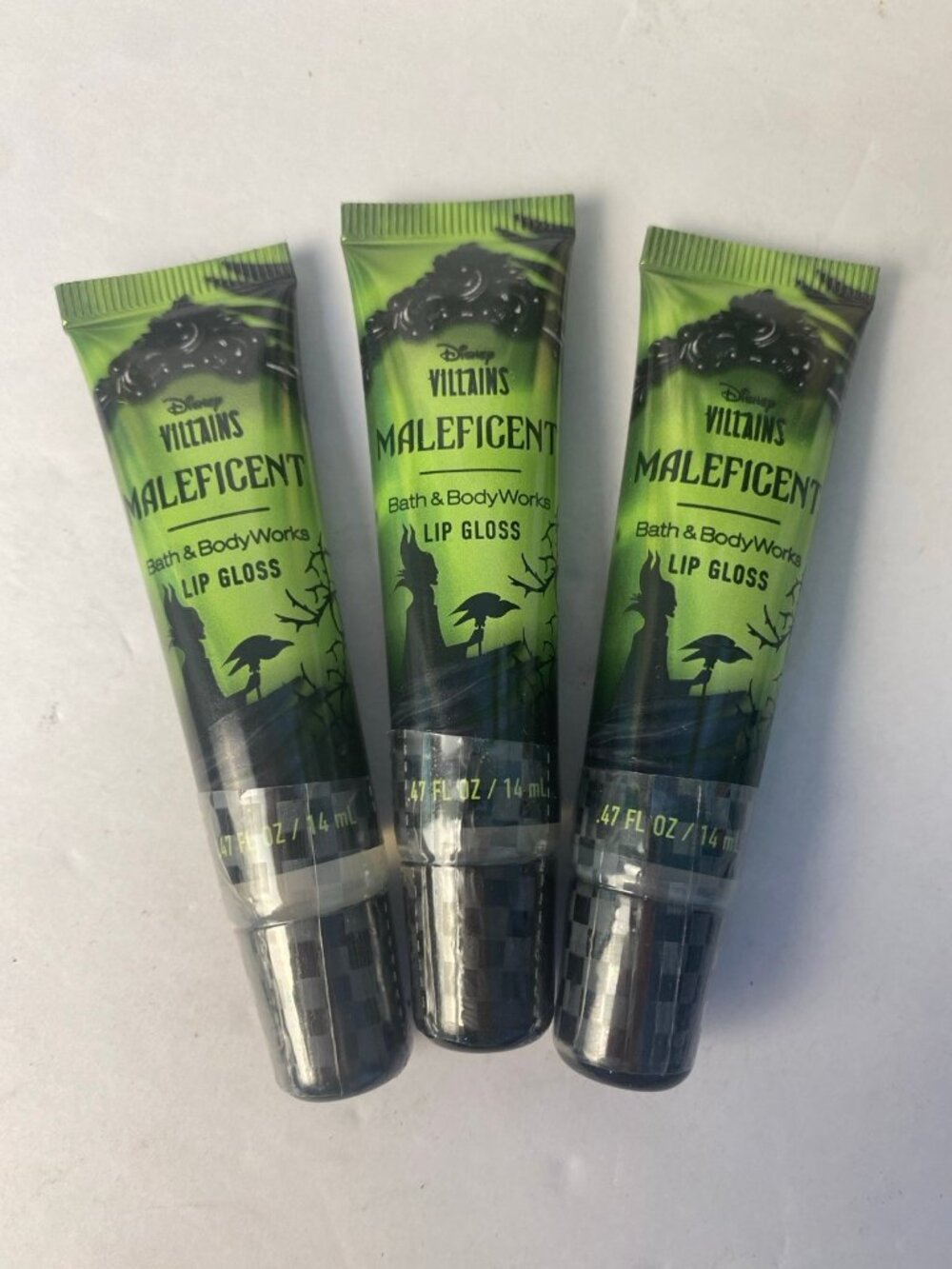 Disney Villains Limited Edition “Maleficent” BBW Lip Gloss 3 New